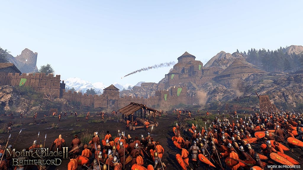 Full Army Combat in Mount & Blade II: Bannerlord
