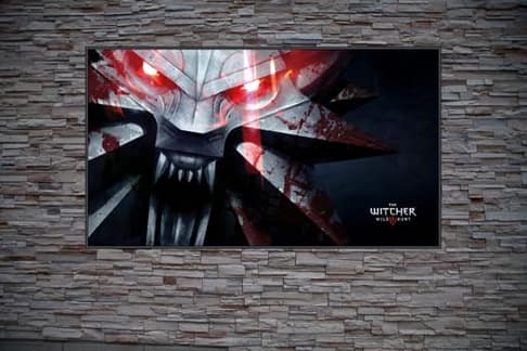 Best Custom Frame Art For The Witcher Fans Wild Hunt Wolf Logo Custom Poster
